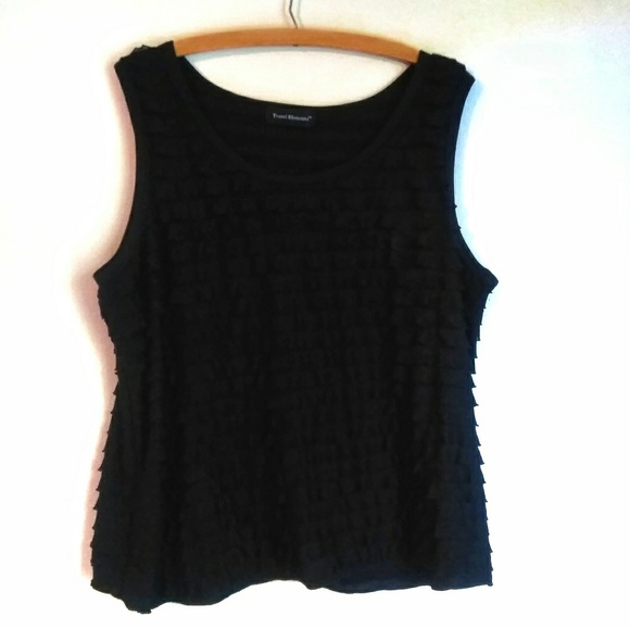 Travel Elements Tops - Black sleeveless tank top